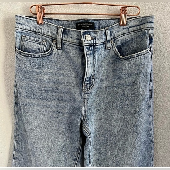 Banana Republic Slouch Jean Hemmed Cuff Trendy Acid Wash 27 / 4 - Picture 8 of 9
